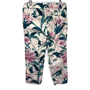 Ann Taylor Floral Print Cropped Pants Size 6P